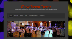 Desktop Screenshot of gloweventdecor.com